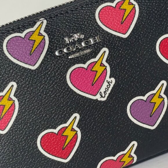 Coach Nolita 19 Shoulder Bag Heart Bolt Black Wristlet Clutch CW452 ORG PKG - Picture 7 of 12